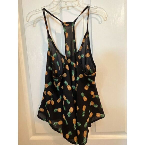 Body Central Pineapple Top - FLAW - Picture 1 of 5